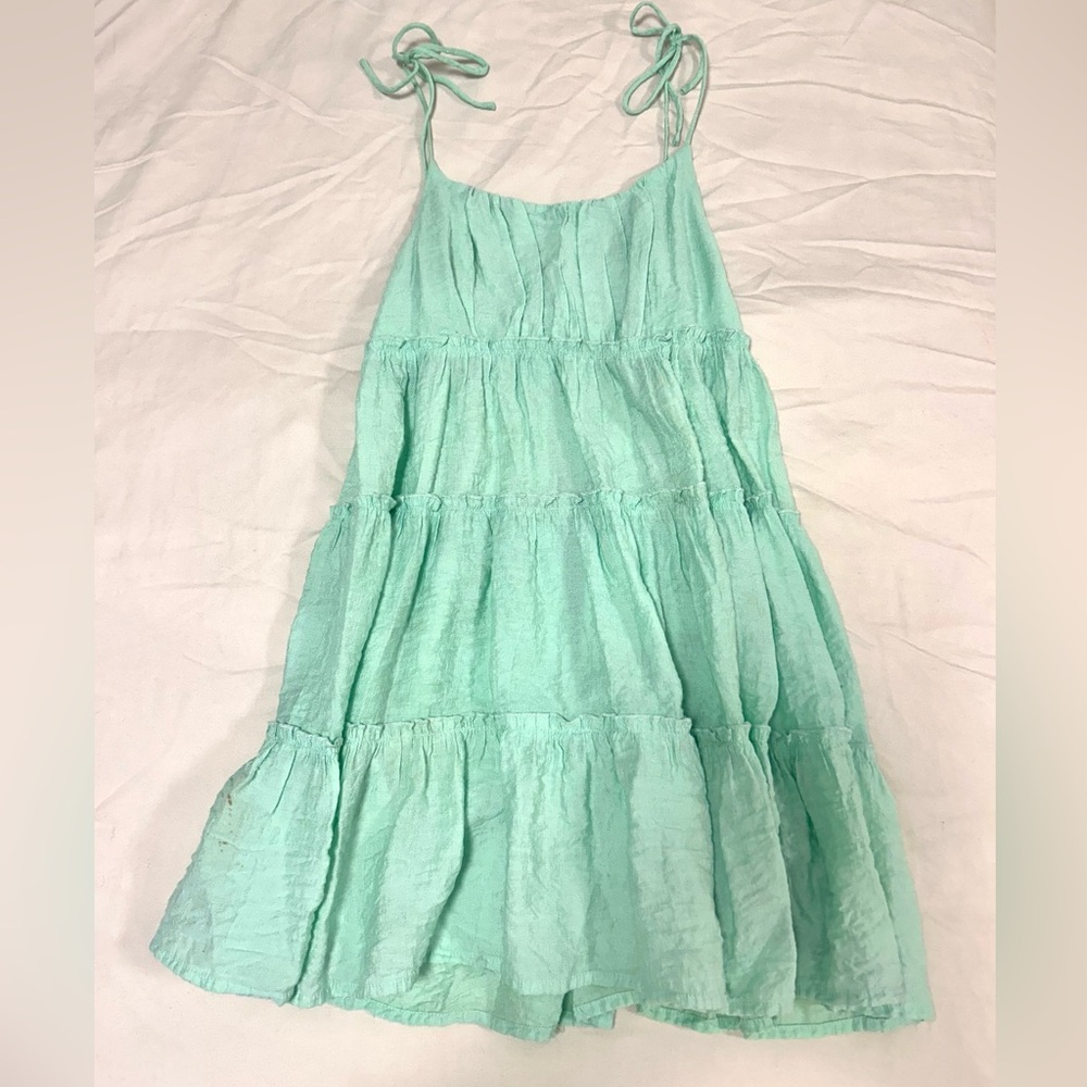 Bright Blue Summer Mini Dress.